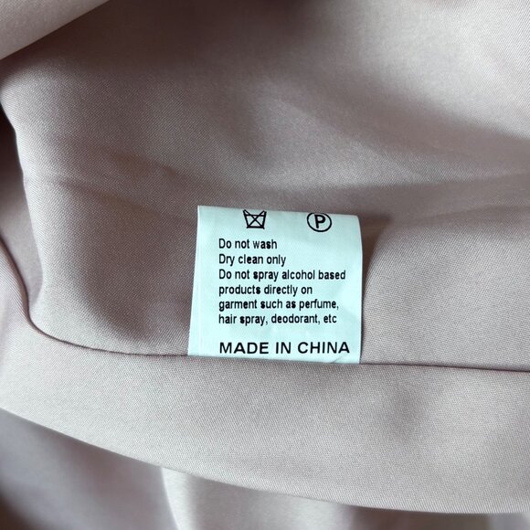 Bari Jay Dusty Rose Strapless Ruched Tulle Bridesmaid Dress Size 10 - Picture 13 of 13